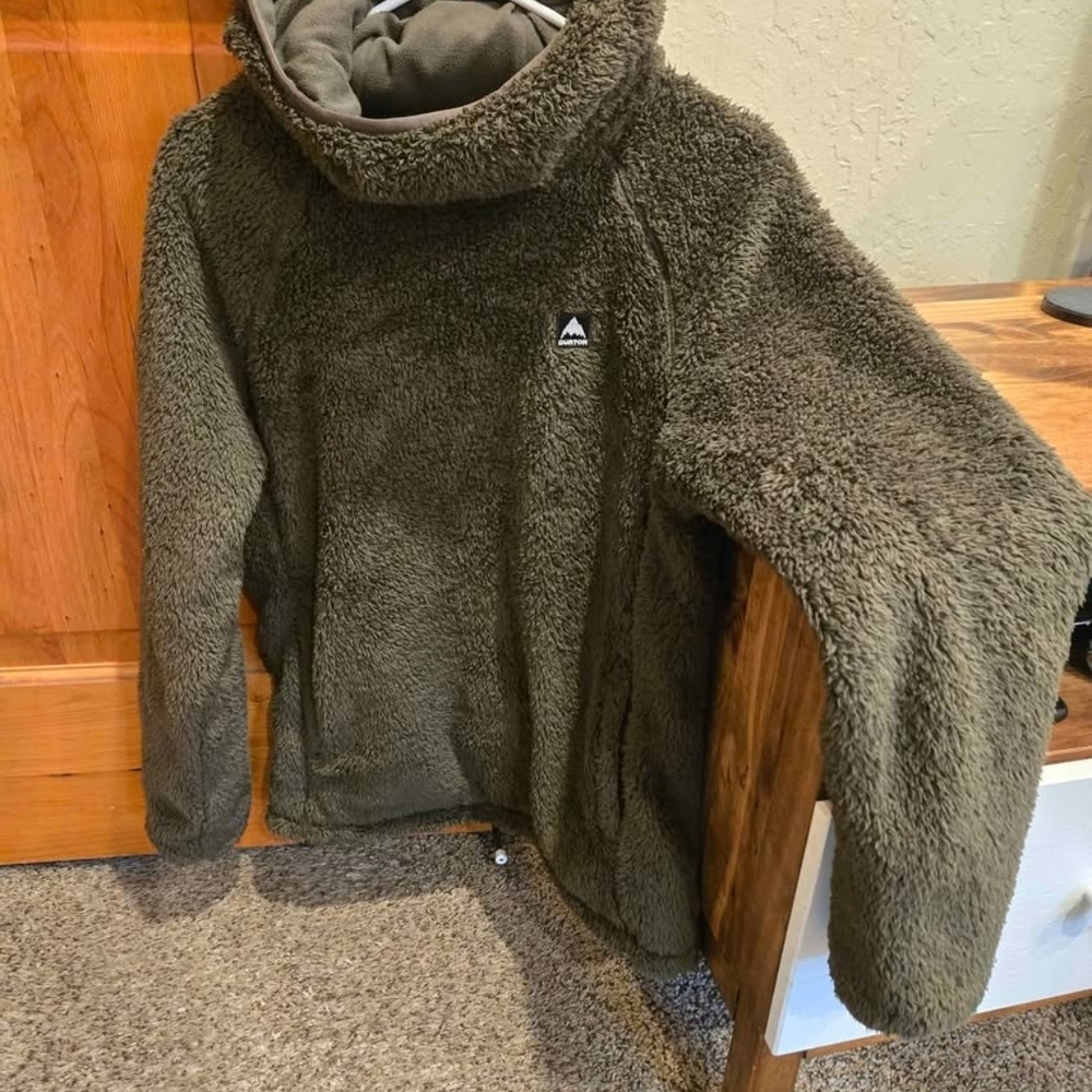 Burton Olive Green Fleece Jacket